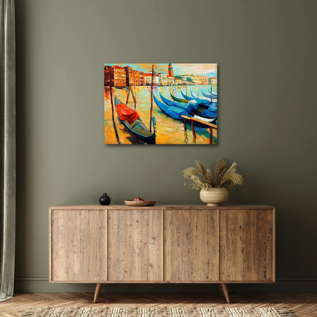 Tablou - Port în Veneția (70x50 cm)