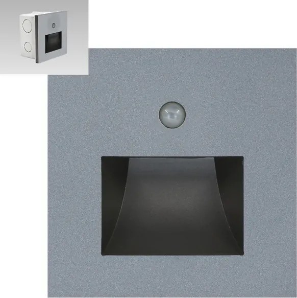 Emithor 70416 - Lumină LED pentru scări cu senzor SUNNY LED/1W/230V gri