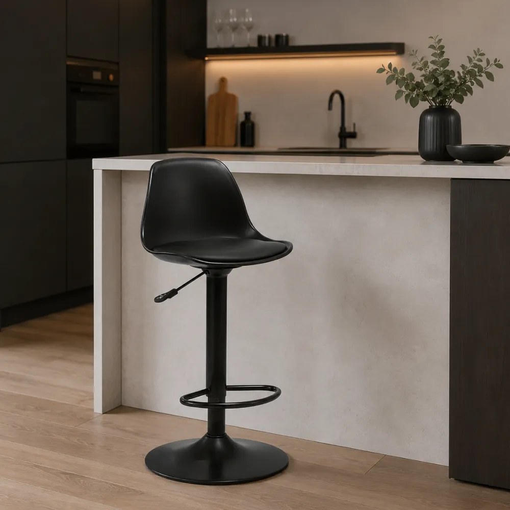 Scaun bar, negru, DOBBY NEW