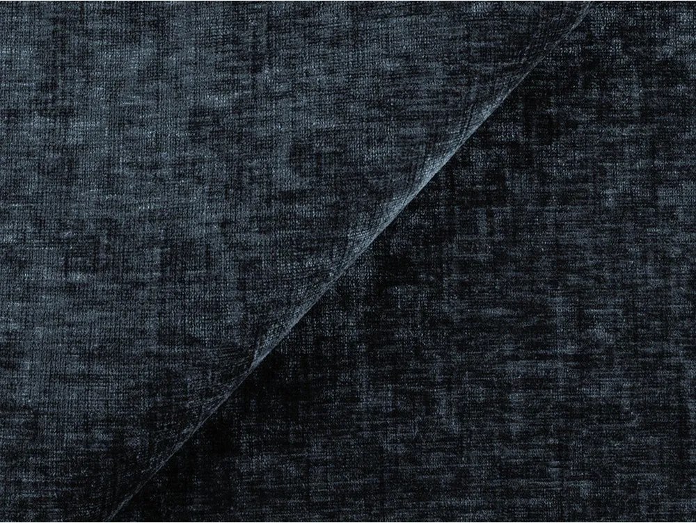 Canapea albastru-închis extensibilă cu tapițerie din chenille 275 cm Kuki – Makamii