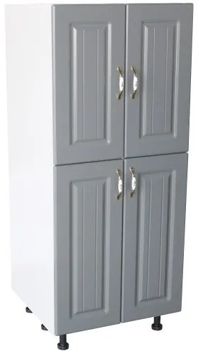 Soldat 60 cu 4 usi Zebra MDF gri dungi