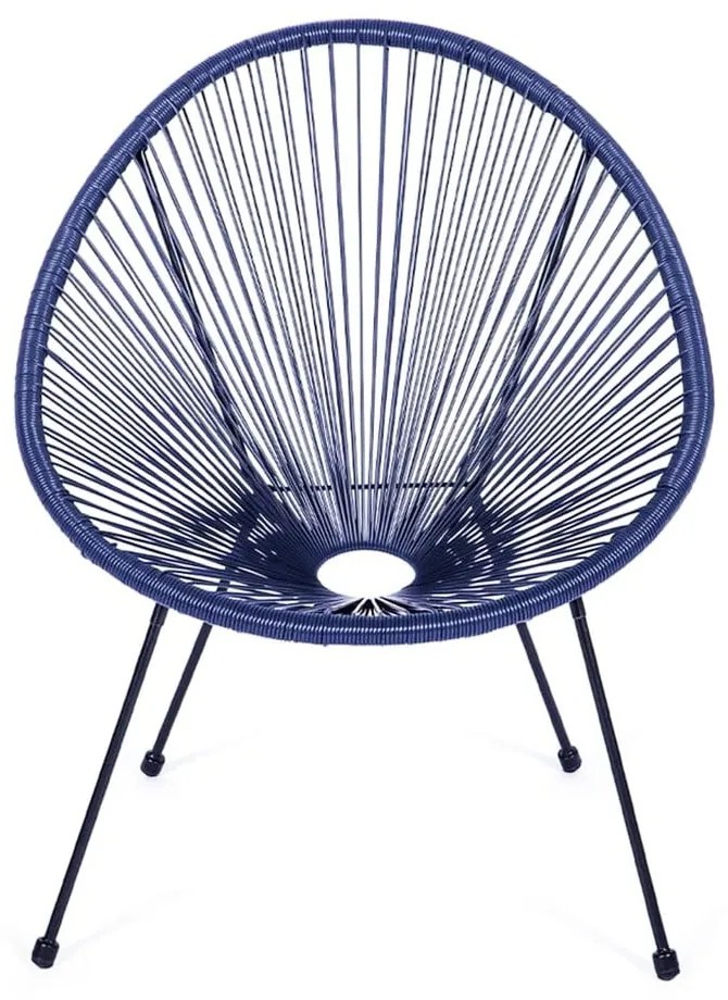 Fotoliu de grădină albastru din metal/din plastic Avocado Comfort – Bonami Selection