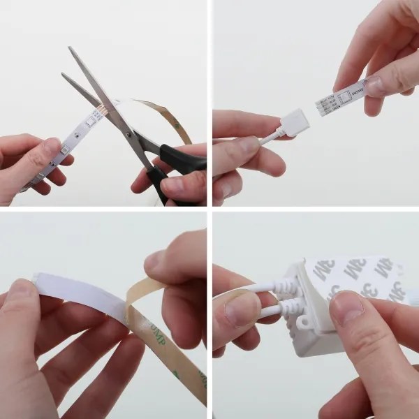 Bandă LED RGB dimabilă 11,5m LED/24W/230V Brilo + telecomandă