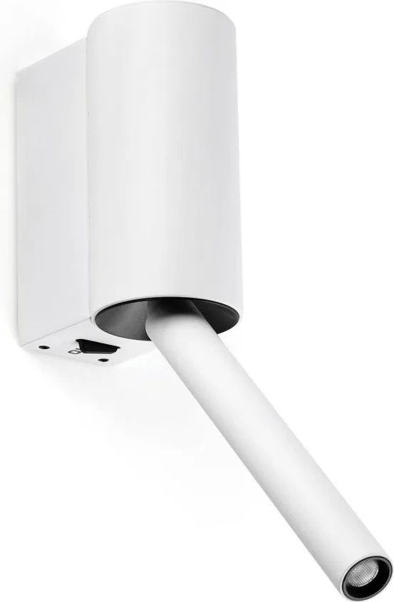 Aplica LED cu reader directionabil DANTE alba 3W 2700K