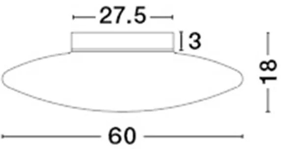Lustra aplicata design modern Ø60cm Pressione NVL-620443
