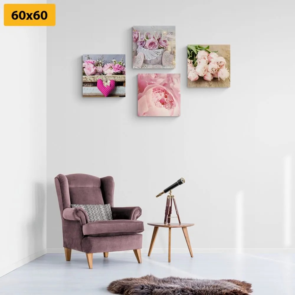 Set tablouri flori în stil vintage