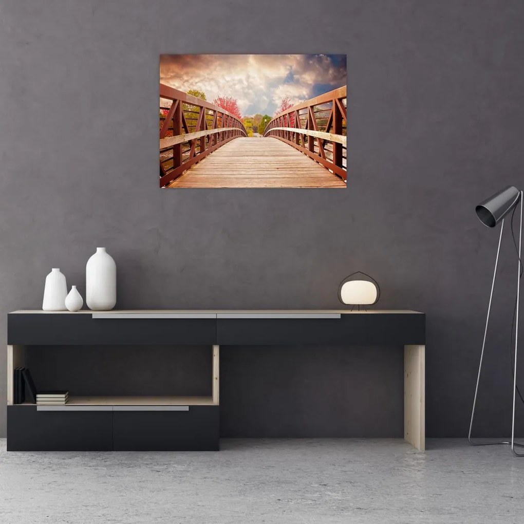 Tablou - pod din lemn (70x50 cm)