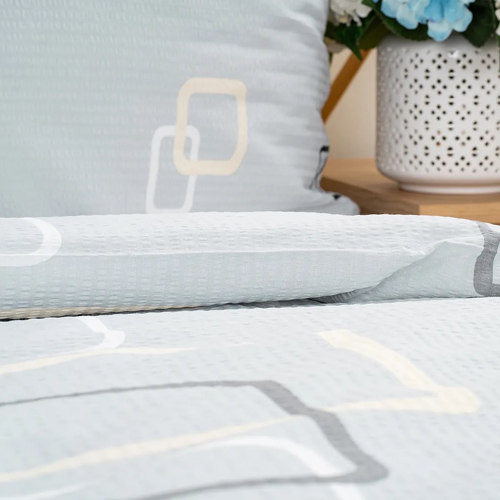 Lenjerie de pat 4Home Square bumbac creponat, 140 x 200 cm, 70 x 90 cm