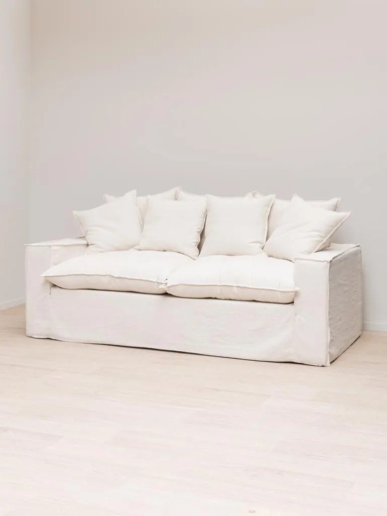 Canapea premium, 3 locuri, stofa, perne decorative, Candela