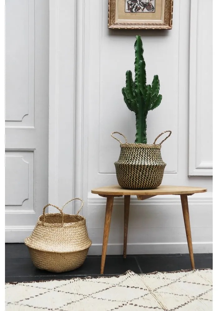 Coş depozitare din iarbă de mare Compactor Zic Zac, ⌀ 27 cm