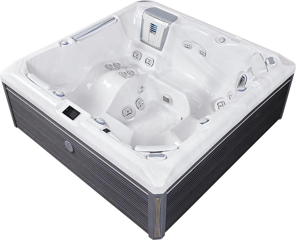 Minipiscina jacuzzi 6 persoane, 43 jeturi, Infinity jets, WiFi, sistem In-Line WIS, unitate de control Gecko IN.YE-3, sistem audio, 215 215 cm,