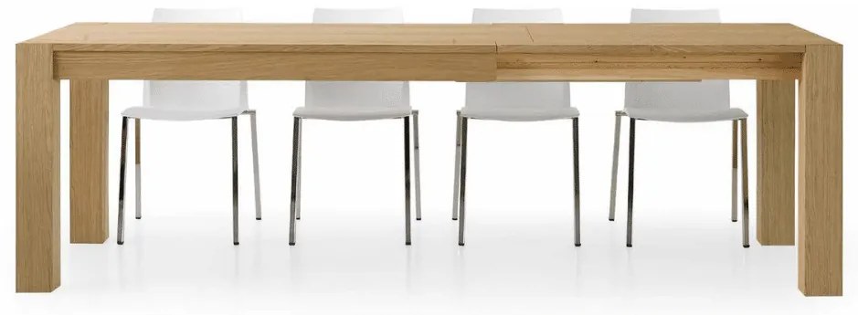 MASA FAVOLA - EXTENSIBILA FINISAJ STEJAR PERIAT - ALB PATINAT - 180 cm / 90 cm / 77 cm