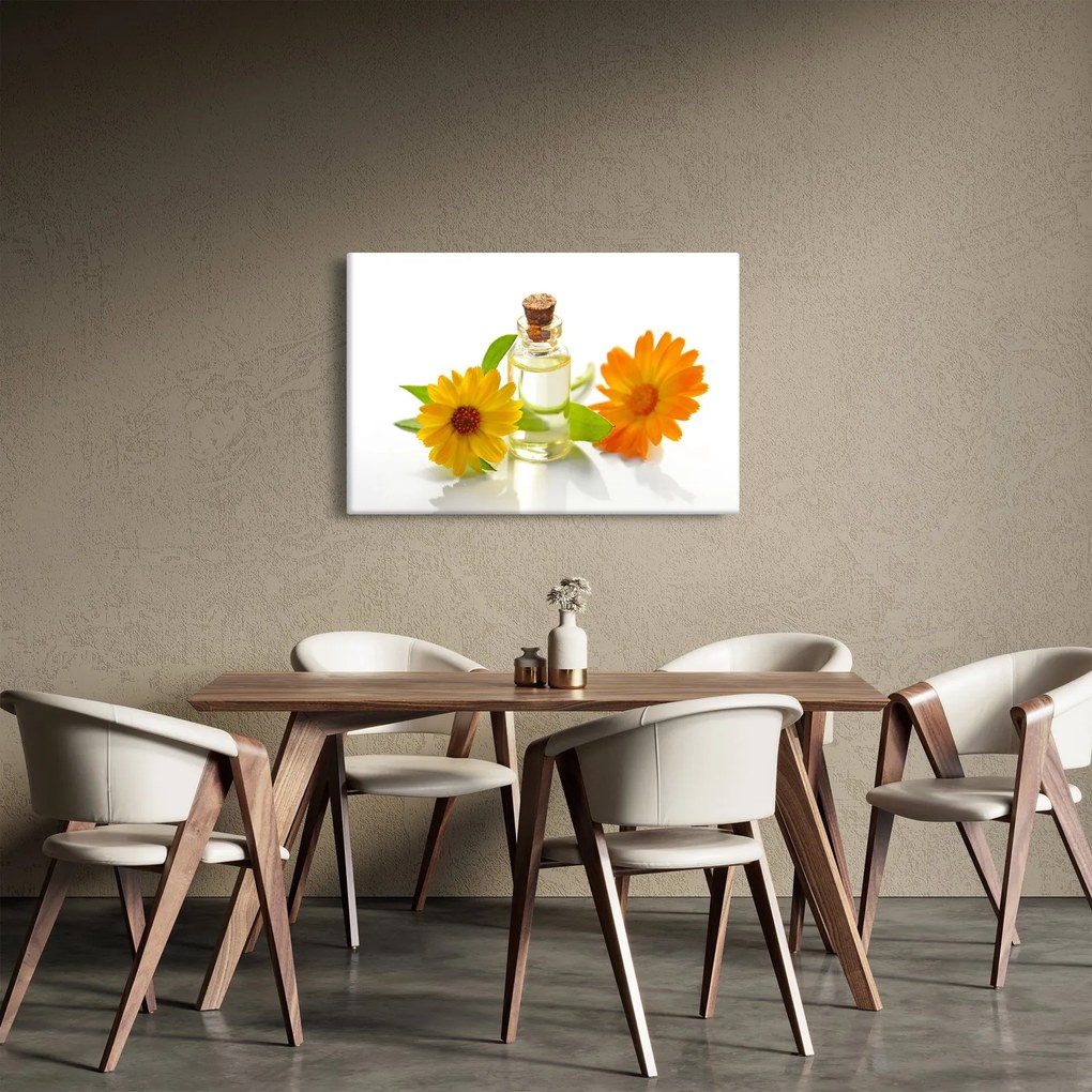 Tablou cu ulei de flori (90x60 cm)