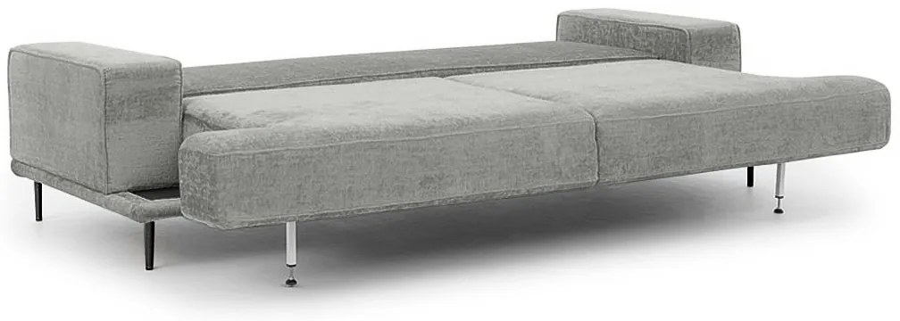 Canapea Nicole - Material șenil gri Perfect Harmony 85 / picioare negre