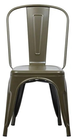 Scaune de dining verde din metal 2 buc Afternoon – vtwonen