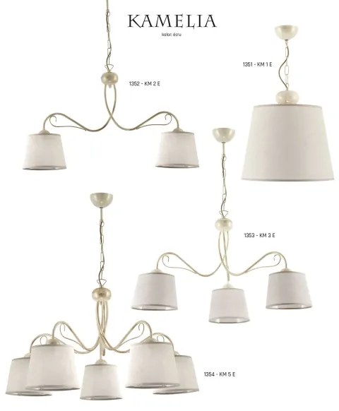 KAMELIA KM 1 E - Lustra cu lant 1xE27/60W/230V