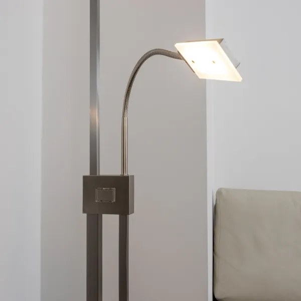 Lampadar LED dimabil Eglo 33182 SOLANO 1xLED/26W/230V+1xLED/3,2W crom