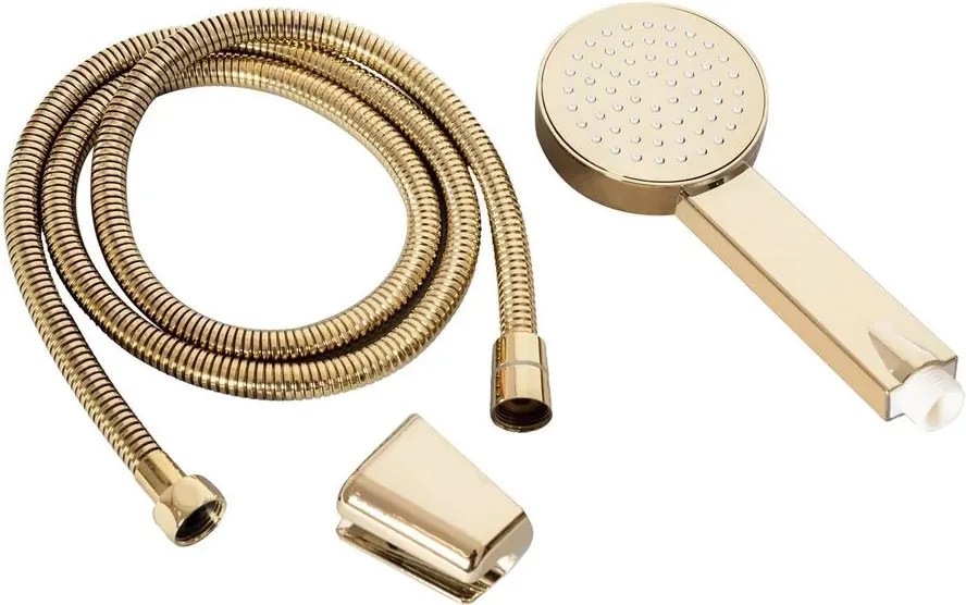 Set para cu suport si furtun de dus Rea auriu