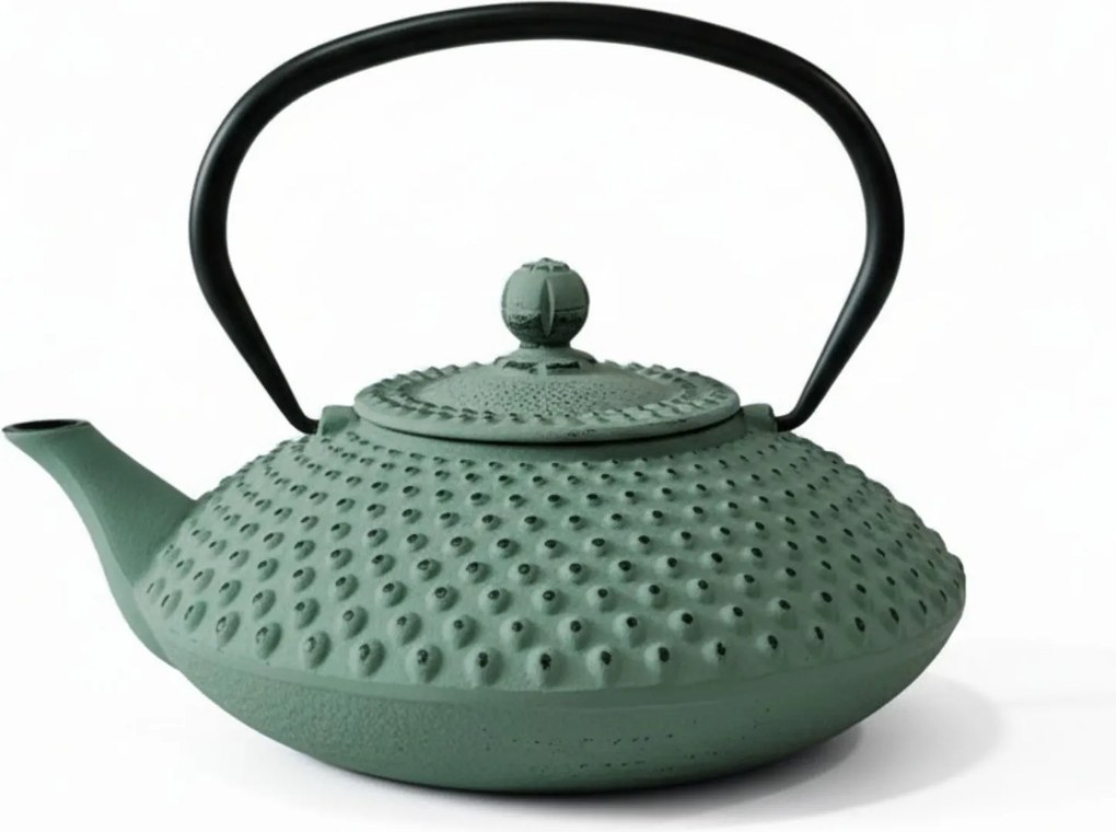 Ceainic din fontă cu infuzor MIKA, 1250 ml, verde deschis