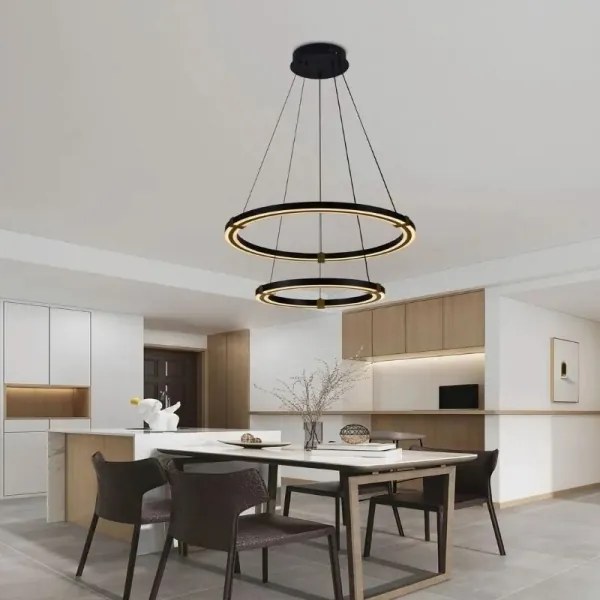 Lustră LED dimabilă pe cablu LED/130W/230V 3000-6500K + telecomandă