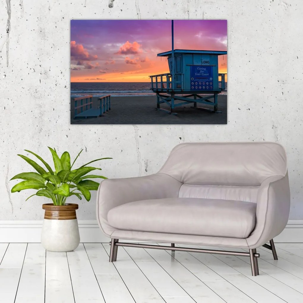 Tablou de pe plaja Santa Monica (90x60 cm)