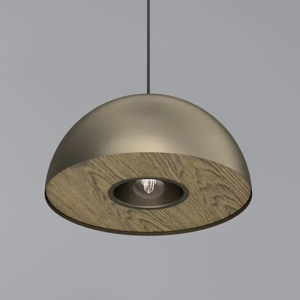 Lustră pe cablu ELGUND 1xE27/15W/230V d. 35 cm alamă