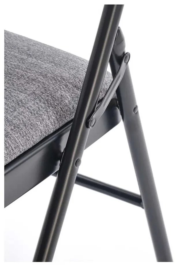 Scaun pliabil Dover, gri / negru