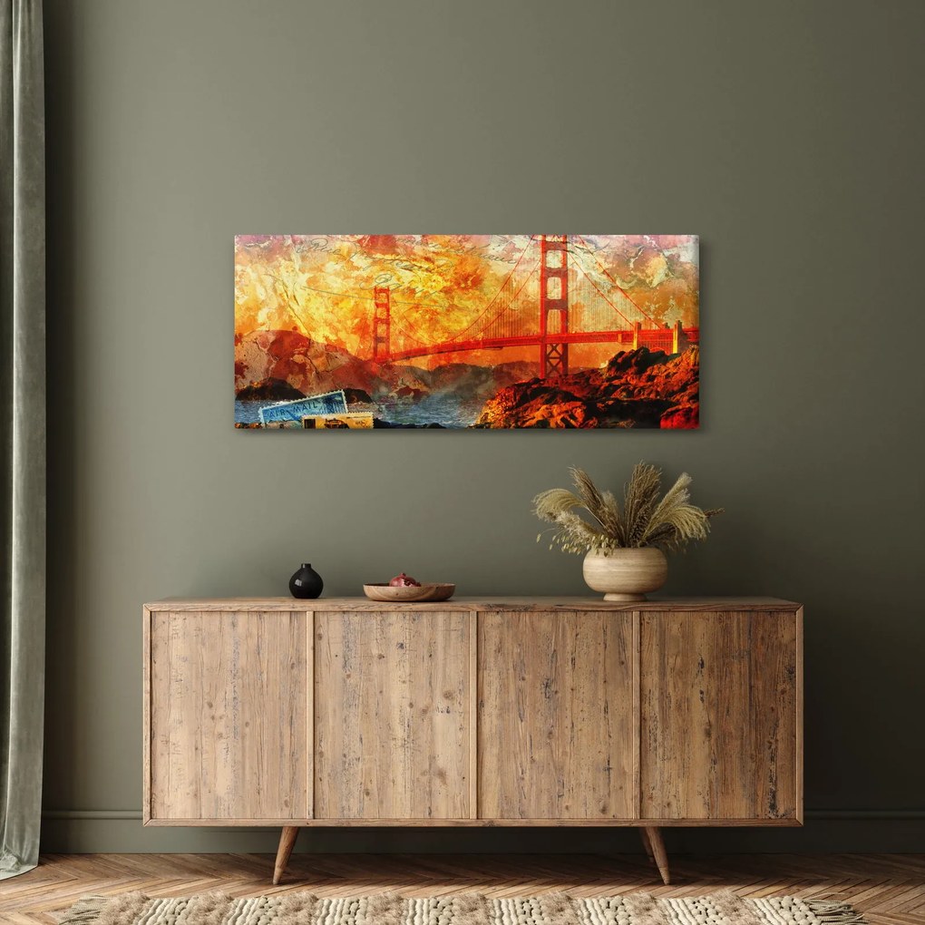 Tablou - Golden Gate, SanFrancisco, California (120x50 cm)