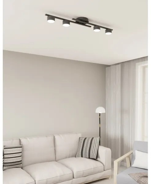 Plafonieră FRAGMENT 4xGX53/12W/230V negru