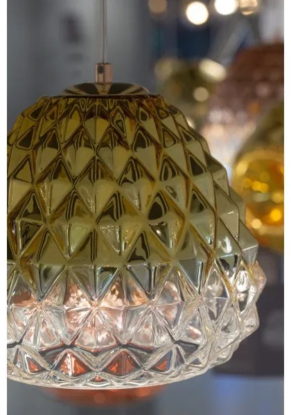Lustră pe cablu DIAMOND 1xE27/11W/230V aurie Klausen 111004