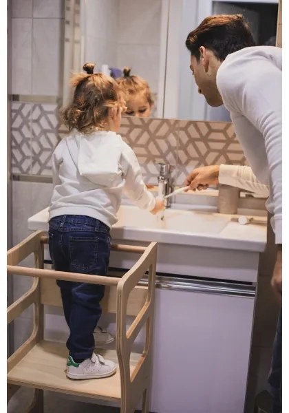 Turn de învățare TWINN, 83 x 45 cm, maro