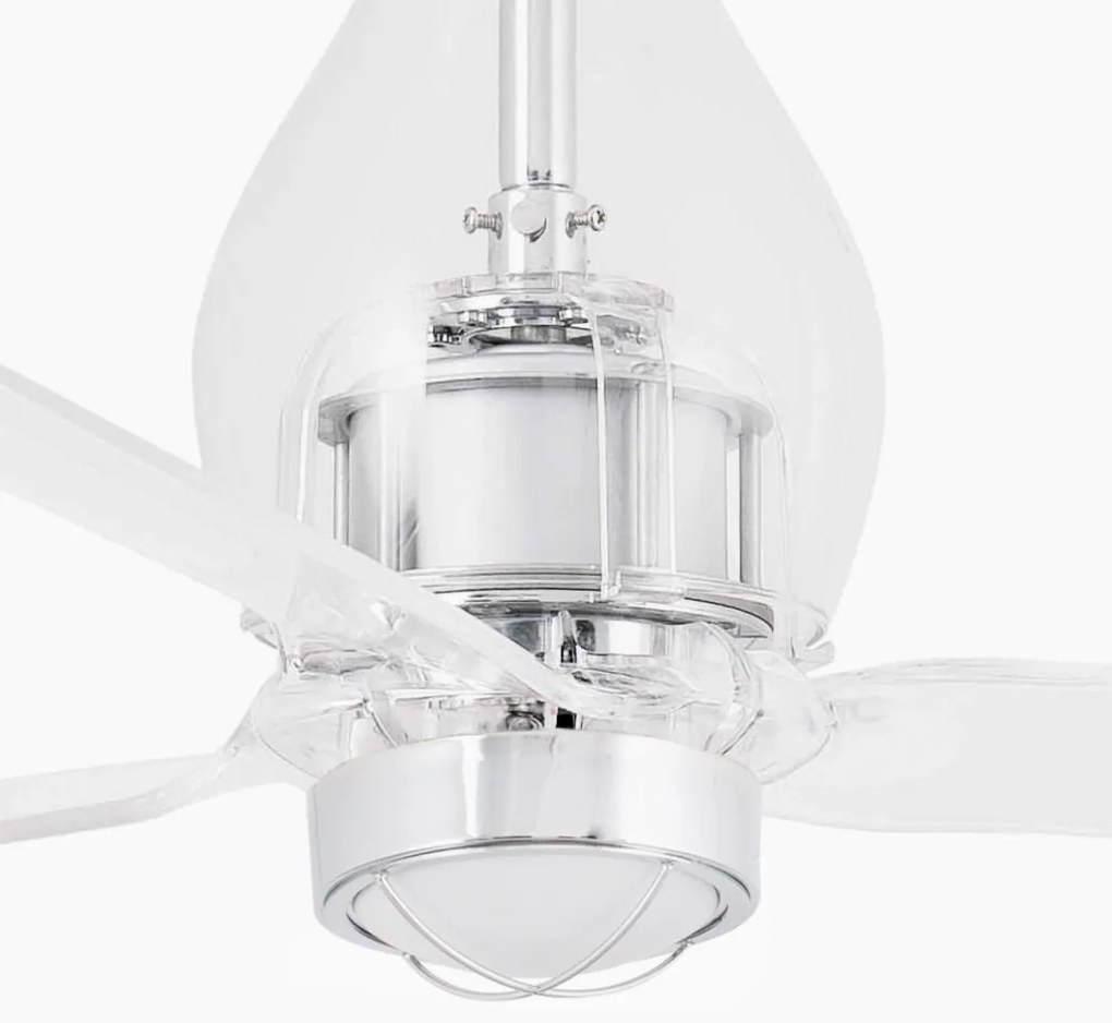 Lustra cu Ventilator si telecomanda MINI ETERFAN M LED transparent