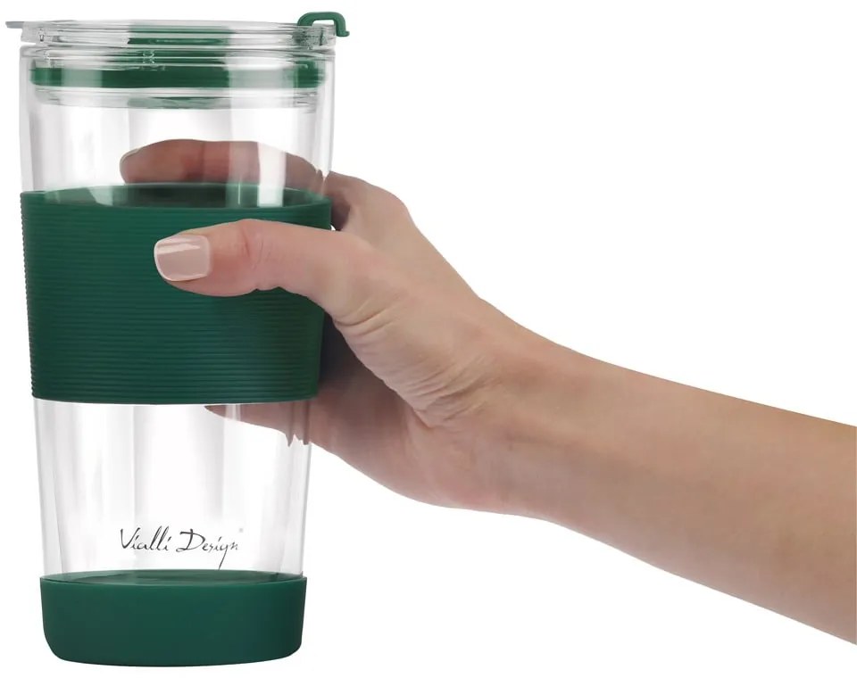 Cană termos verde 600 ml Fuori – Vialli Design