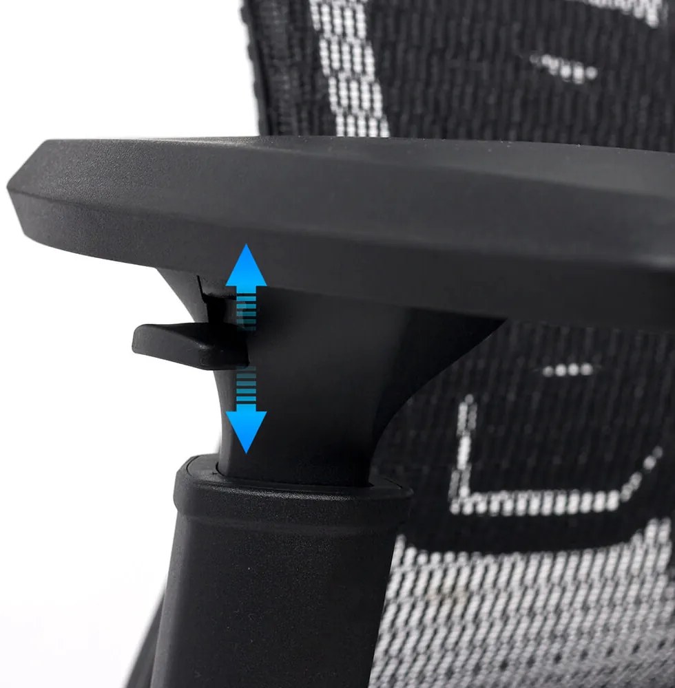 Scaun ergonomic cu sezut culisabil SYYT 9506 negru