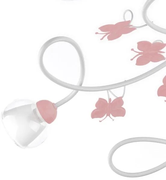 Lustră aplicată pentru copii BUTTERFLY 5xE14/6W/230V ONLI