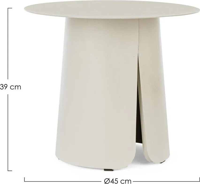 Măsuță de grădină rotundă din aluminiu ø 45 cm Bryan – Bizzotto