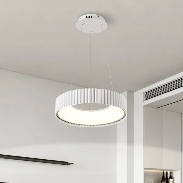 Brilagi - Lustru LED dimabil FALCON MODERN LED/30W/230V Ø 40 cm, alb + telecomandă