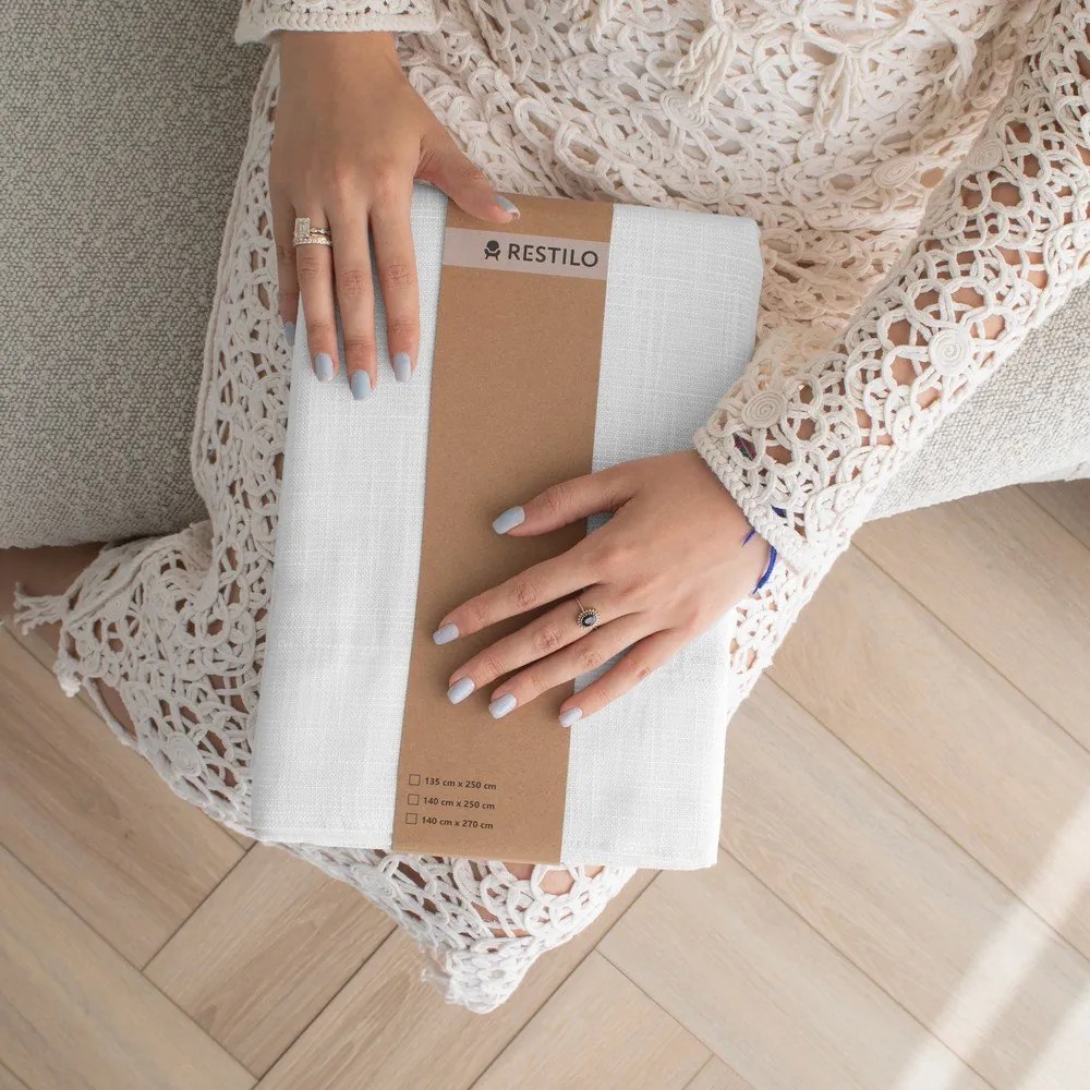 Draperie albă 140x270 cm Valeta – Restilo