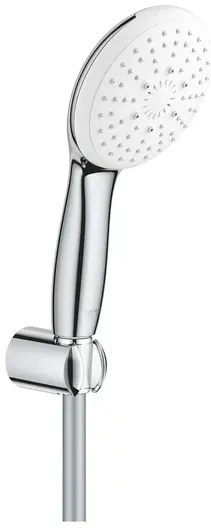 Set baterii lavoar cada Grohe BauEdge si dus cu porter Tempesta crom lucios