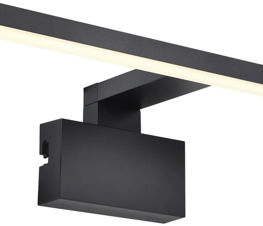 Aplica de perete LED pentru baie IP44 Marlee negru 3000K