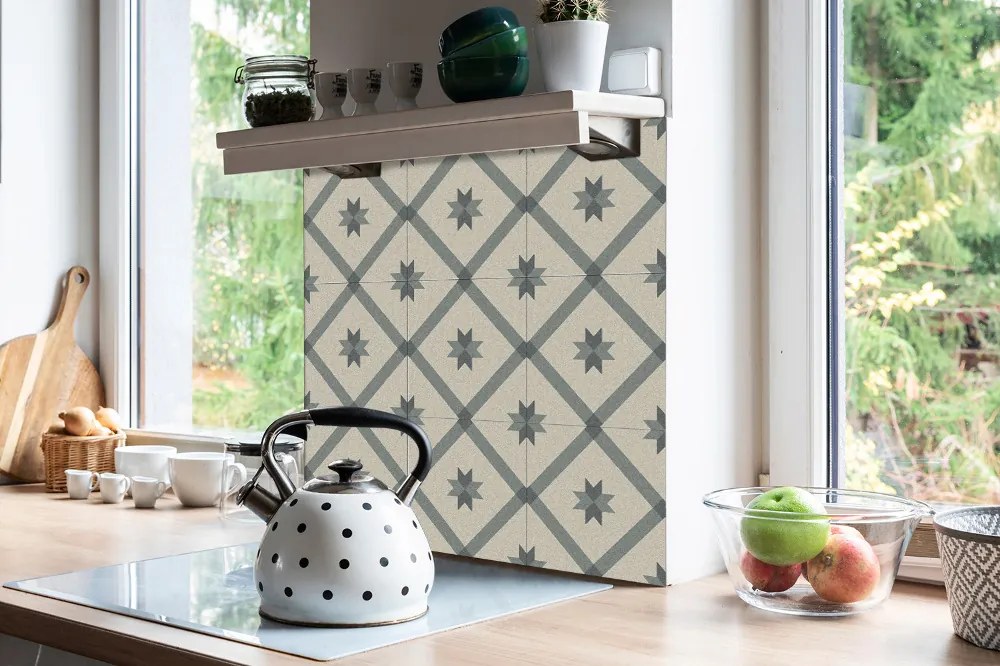 Plăci din vinil Model geometric bej