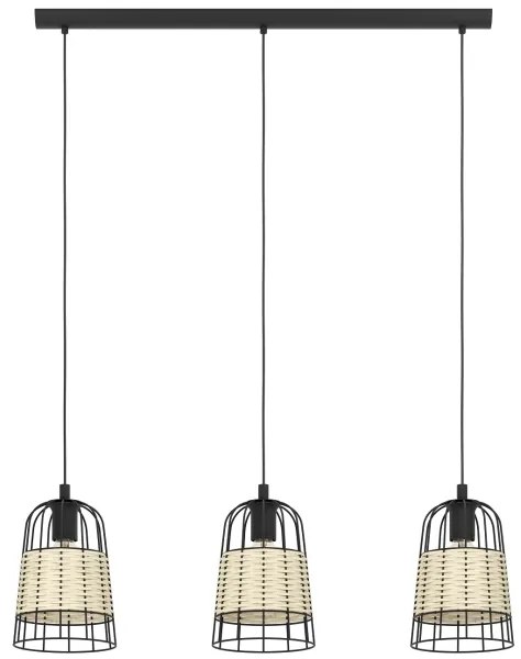 Eglo 43313 - Lustră pe cablu ANWICK 3xE27/40W/230V