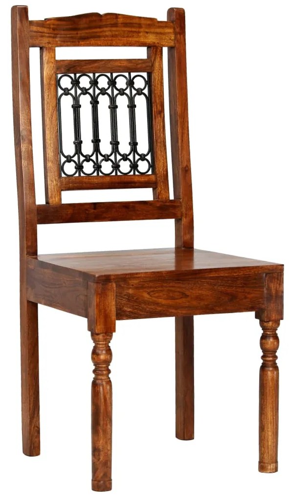 275337 vidaXL Set masă bucătărie 5 piese, lemn masiv acacia finisaj sheesham