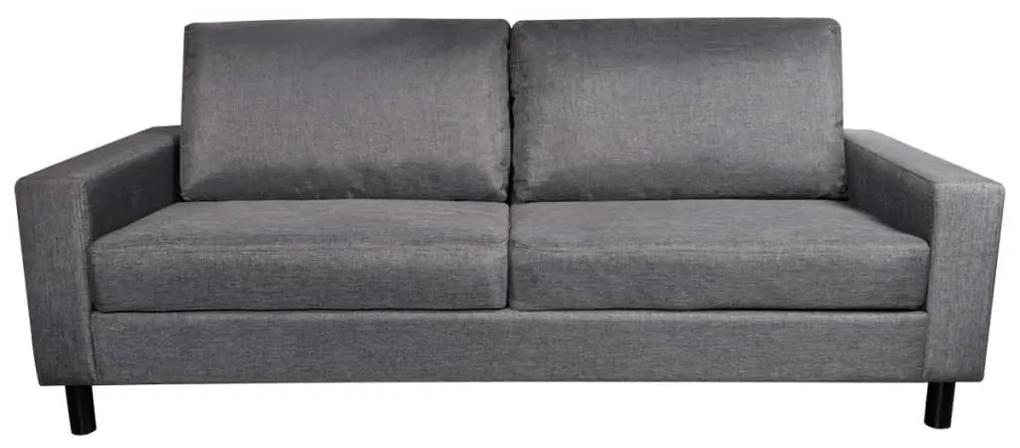 Canapea pentru 3 persoane, material textil, gri inchis Morke gra, Canapea 3 locuri 196 cm