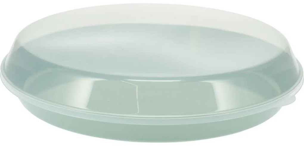 Castron de servit din plastic EH cu capac 35,5 x8,5 cm, verde