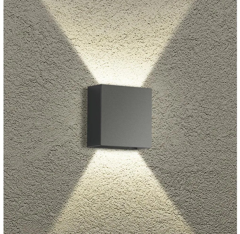 Brilagi - Aplica LED de exterior DOUBLERAY LED/4W/230V antracit IP65