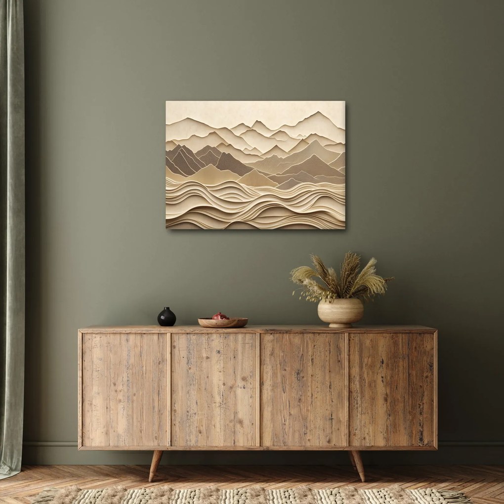 Tablou - Linii Montane 3D (70x50 cm)