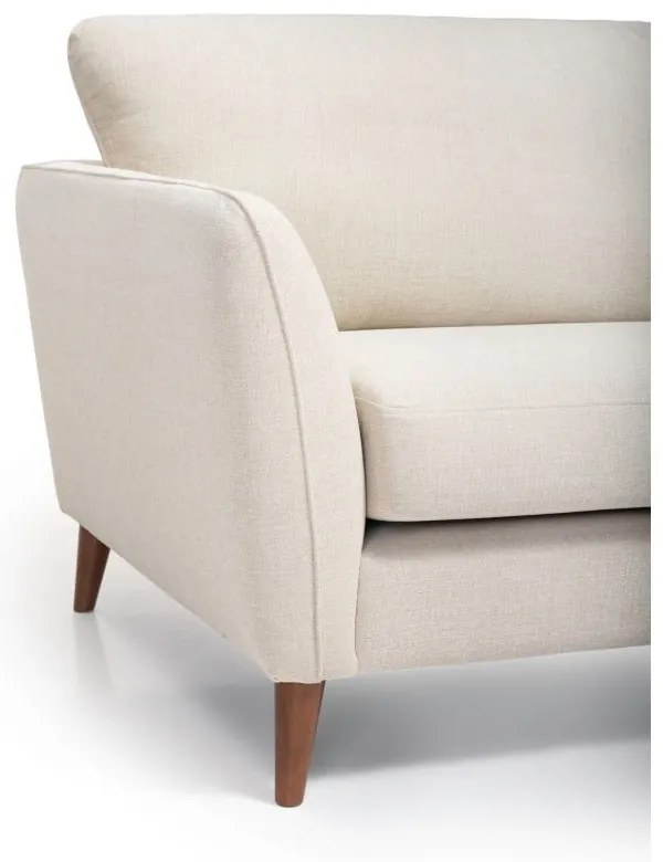 Colțar alb/bej (cu șezlong pe partea dreaptă) Paris - Scandic