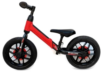 QPlay SPARK - trotinet cu LED pe roți, roșu