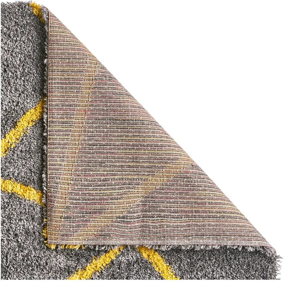 Covor Think Rugs Royal Nomadic Grey & Yellow, 120 x 170 cm, gri - galben